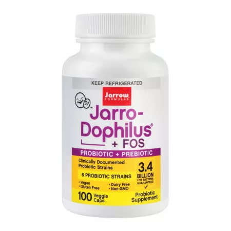 Tulburări gastrointestinale - Jarro Dophilus Fos Jarrow Formulas, 100 Capsule