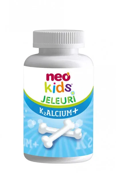 Suplimente alimentare copii - K2Alcium+ Neo Kids , 30 Jeleuri