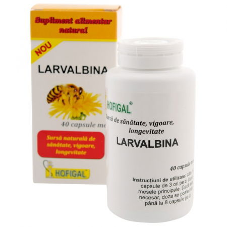 Vreau să fiu activ! - Larvalbina, 40 Capsule Moi