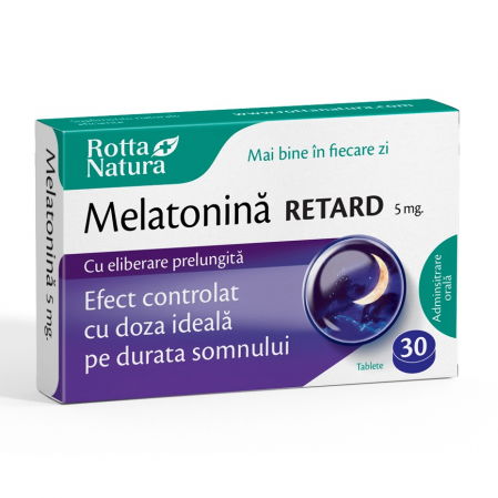 Somn liniștit - Melatonina Retard 5Mg X 30 Tablete