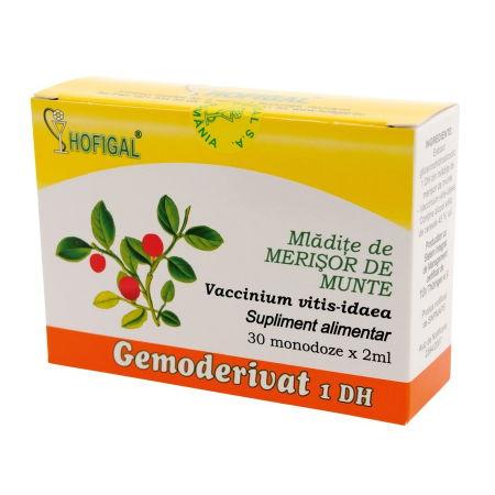 Tulburări gastrointestinale - Gemoderivat Din Mladite De Merisor De Munte, 30 Monodoze
