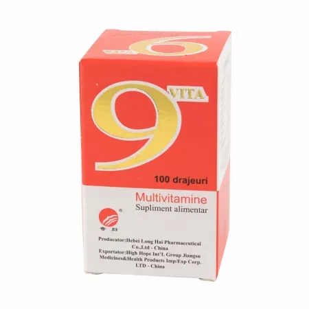 Altele - Multivitamine 9Vita, 100 Drajeuri