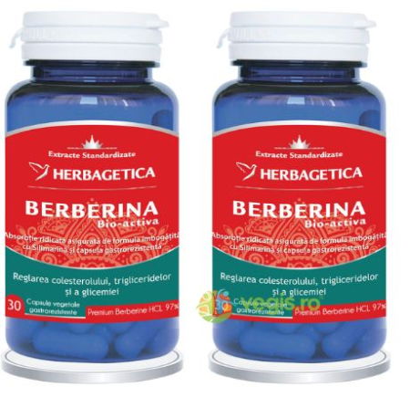 Ochii mei sunt rosii! - Pachet Berberina Bio-Activa 30Cps+30Cps Redus Cu 50%