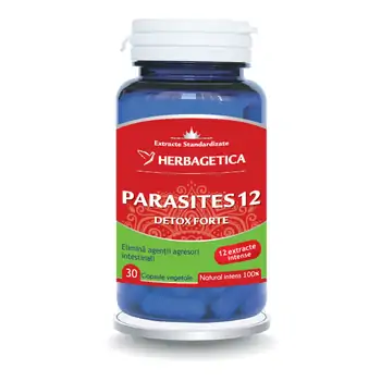 Mă doare burta! - Parasites 12 Detox Forte, 30 Capsule