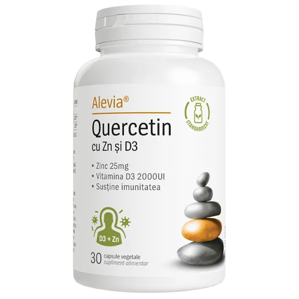 Vitamine si minerale - Quercetin Cu Zn Si D3, 30 Capsule