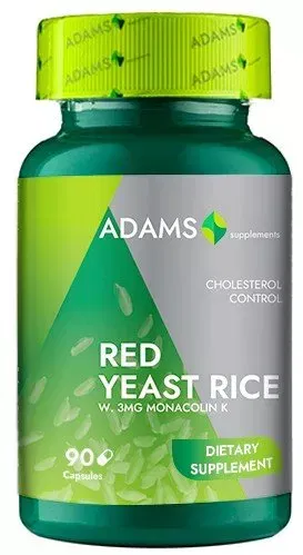 Vreau să fiu sănătos! - Red Yeast Rice ( Drojdie Din Orez Rosu) 600 Mg , 90 Capsule