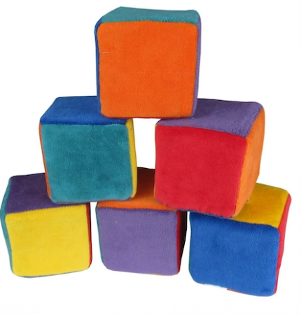 Altele - Set Cuburi Moi Burete 3Luni+ , 6 Bucati