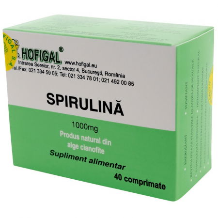 Imunitate - Spirulina 1000 Mg, 40 Comprimate