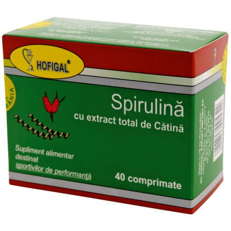 Boli hormonale și de nutriție - Spirulina Cu Extract Total De Catina, 40 Comprimate