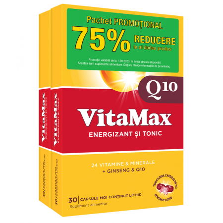 Altele - Vitamax Q10 1+1 -75% Reducere , 30 Capsule Moi