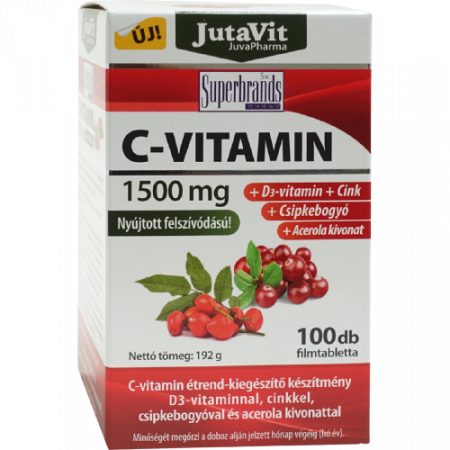 Vitamine si minerale - C-Vitamin 1500 Mg, 100 Tablete Filmate