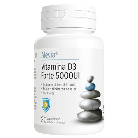 Vitamine si minerale - Vitamina D3 Forte 5000 Ui, 30 Comprimate