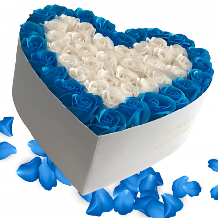 Cadouri aniversare - Aranjament Floral LOVE cu Trandafiri din Sapun Cadou perfect si elegant