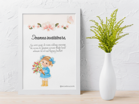 Cadouri aniversare - Cadou invatatoare sau profesoare 8 martie - Tablou cu mesaje personalizate T1015_06