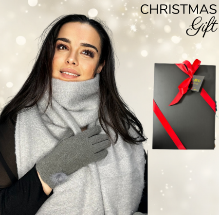 Pachete si seturi cadou femei - Cadoul perfect de Craciun set 2in1 cu manusi si esarfa foarte groasa siCadoul perfect de Craciun set 2in1 cu manusi si esarfa foarte groasa si calduroasa 50202 Gri calduroasa 50202 Roz
