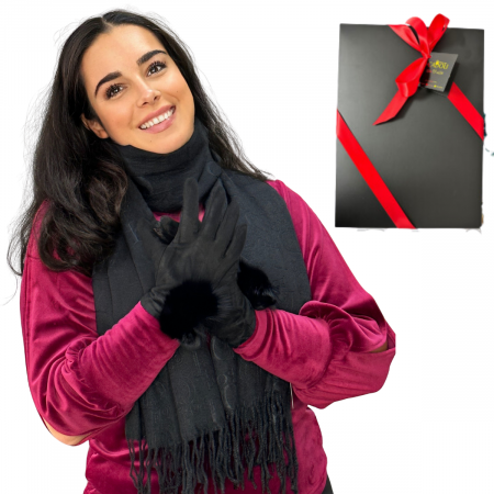 Pachete si seturi cadou femei - Cadoul perfect de Crăciun - set 2in1 pentru femei  5708negru