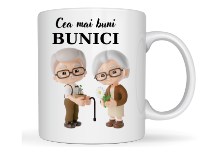 Cadouri aniversare - Cana personalizata Cei mai buni bunici  CPF112_32