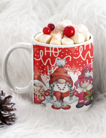 Cadouri aniversare - Cană personalizata cu tematica de Craciun  Gnomi HoHoHo