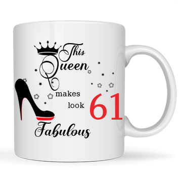 Cadouri pentru Nasi si Fini - Cana personalizată This QUEEN Make look Fabulous