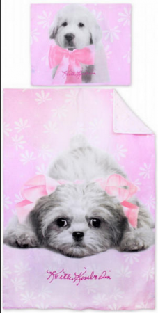 Lenjerii de pat Disney - Lenjerie de pat pentru copii Pink Dog 140×200cm, 70×90 cm 5991327101660