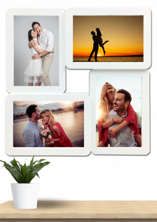 Cadouri personalizate - Rama foto colaj 4 poze  RT1027