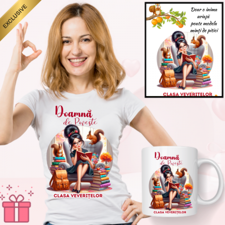 Cadouri Colegi, sefi sau angajati - Set Cadou 3in1 Personalizat pentru Profesori la Clasa Veveritelor de 8 Martie