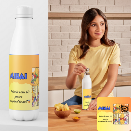 Sticla termoizolantă personalizata  cu personaj și nume [0]