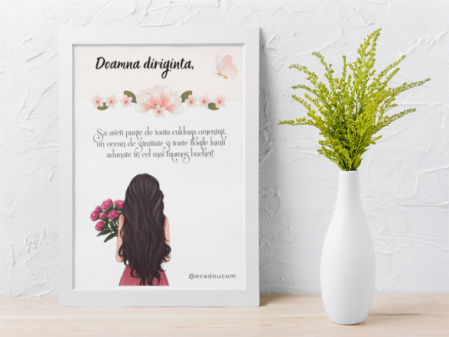 8 Martie - Tablou Cadou invatatoare sau profesoare 8 martie cu mesaje personalizate T1015_13