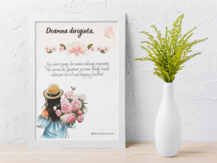 8 Martie - Tablou Cadou invatatoare sau profesoare 8 martie cu mesaje personalizate T1015_15