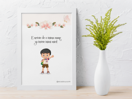 Cadouri pentru profesori sau absolventi - Tablou Cadou invatatoare sau profesoare 8 martie cu mesaje personalizate T1015_17