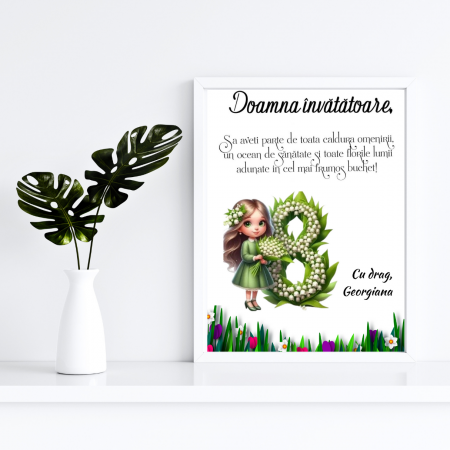 Cadouri aniversare - Tablou Cadou invatatoare sau profesoare 8 martie cu mesaje personalizate T1016_03