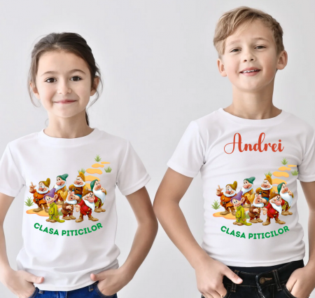 Cadouri aniversare - Tricou absolvire Clasa piticilor pentru  educatoare, elevi clasa 4 sau gradinita ABS10900