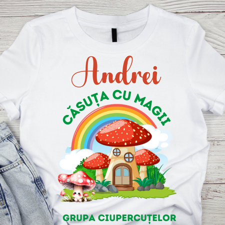 Cadouri aniversare - Tricou absolvire Clasa Ciupercutelor pentru  educatoare, elevi clasa 4 sau gradinita ABS10905