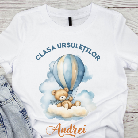 Cadouri copii 7 ani - Tricou absolvire Clasa ursuletilor pentru elevi clasa 4 sau gradinita ABS1073
