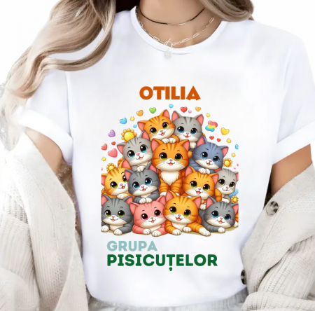 Cadouri copii 7 ani - Tricou absolvire elevi clasa 4 sau gradinita Pisicutelor