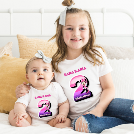 Cadouri Colegi, sefi sau angajati - Tricou aniversar personalizat cu Minnie Mouse  TAMM1012.4