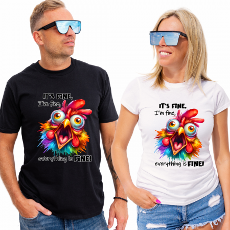 Tricouri personalizate femei - Tricou bumbac model It is fine personalizat cu nume  sau poza preferata TC5056