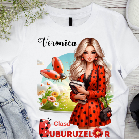 Cadouri aniversare - Tricou Doamna la Clasa buburuzelor  pentru scoala sau gradinita  ABS1068.3