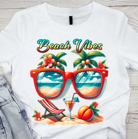 Tricouri personalizate femei - Tricou copii sau adulti din bumbac model SUMMER vibe personalizat cu nume  sau poza preferata TC5055