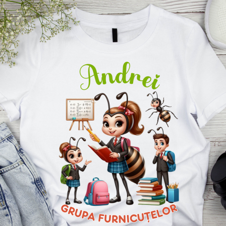 Cadouri aniversare - Tricou Clasa furnicutelor pentru scoala sau gradinita  ABS1068.44