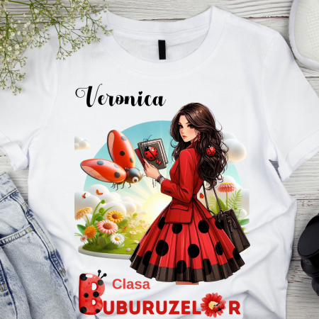 Cadouri aniversare - Tricou Doamna la Clasa buburuzelor  pentru scoala sau gradinita  ABS1068.4