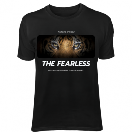 Tricouri personalizate barbati - Tricou negru barbati personalizat The Fearless