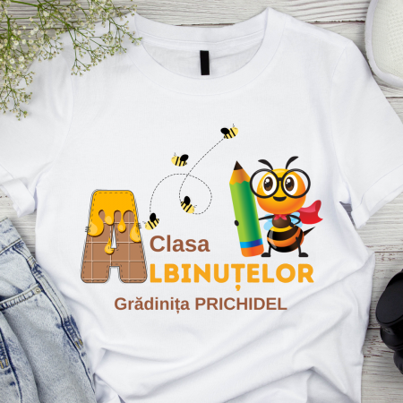 Cadouri aniversare - Tricou personalizat pentru absolvire  Grupa albinutelor cu text sau poze ABS1018