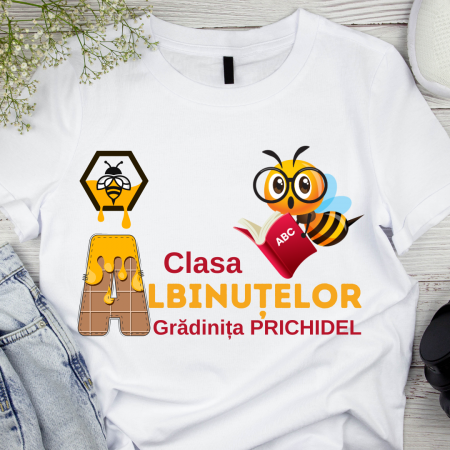 Cadouri aniversare - Tricou personalizat pentru absolvire  Grupa albinutelor cu text sau poze ABS1019