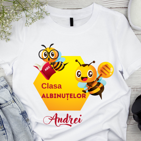 Cadouri aniversare - Tricou personalizat pentru absolvire  Grupa albinutelor cu text sau poze ABS1020
