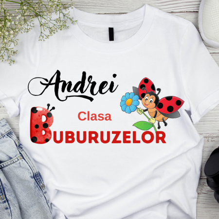 Cadouri aniversare - Tricou personalizat pentru absolvire  Grupa buburuzelor cu text sau poze ABS1024
