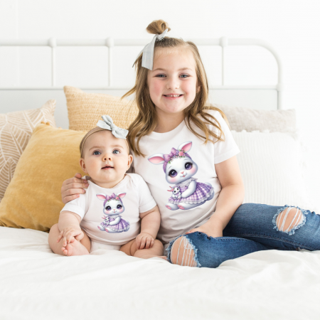 Cadouri copii 7 ani - Tricou personalizat pentru copii iepuras paste  TCP320