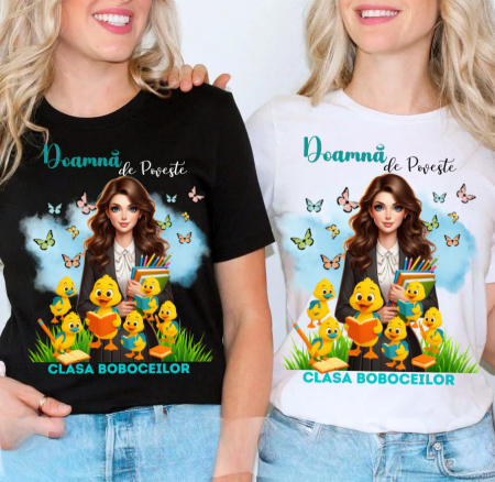 Cadouri pentru profesori sau absolventi - Tricou scoala pentru Doamna la Grupa boboceilor– cadou personalizat pentru profesori