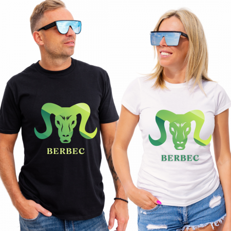 Cadouri aniversare - Tricou zodiac BERBEC personalizat cu text sau poze, unisex TBER122