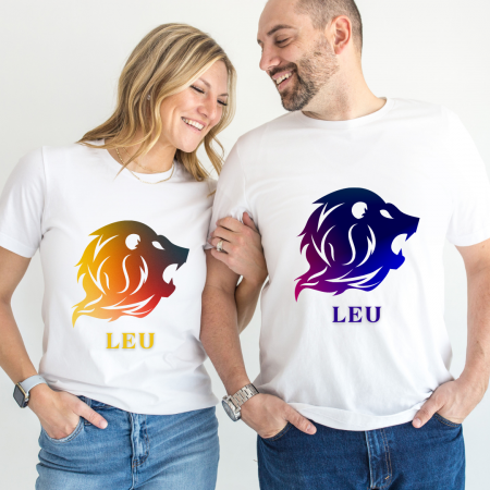 Cadouri aniversare - Tricou zodiac LEU personalizat cu text sau poze, unisex TLEU119